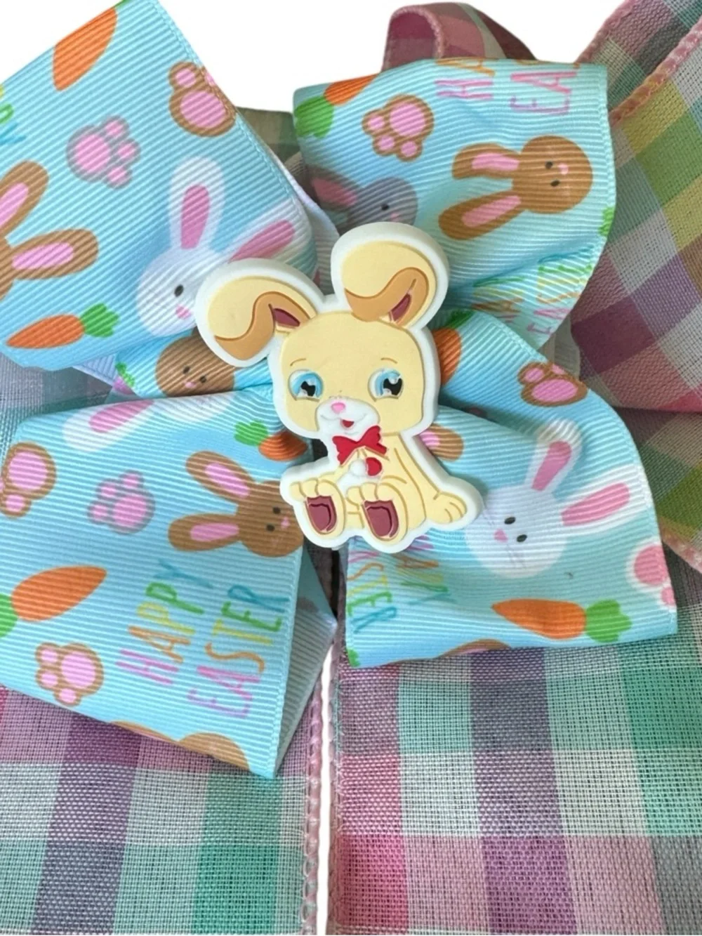 Bunny Hair Bow Pastel Spring Kids Clip 3/$15✨